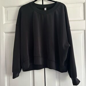 Worn lululemon athletica Black Sweatshirt- size 18